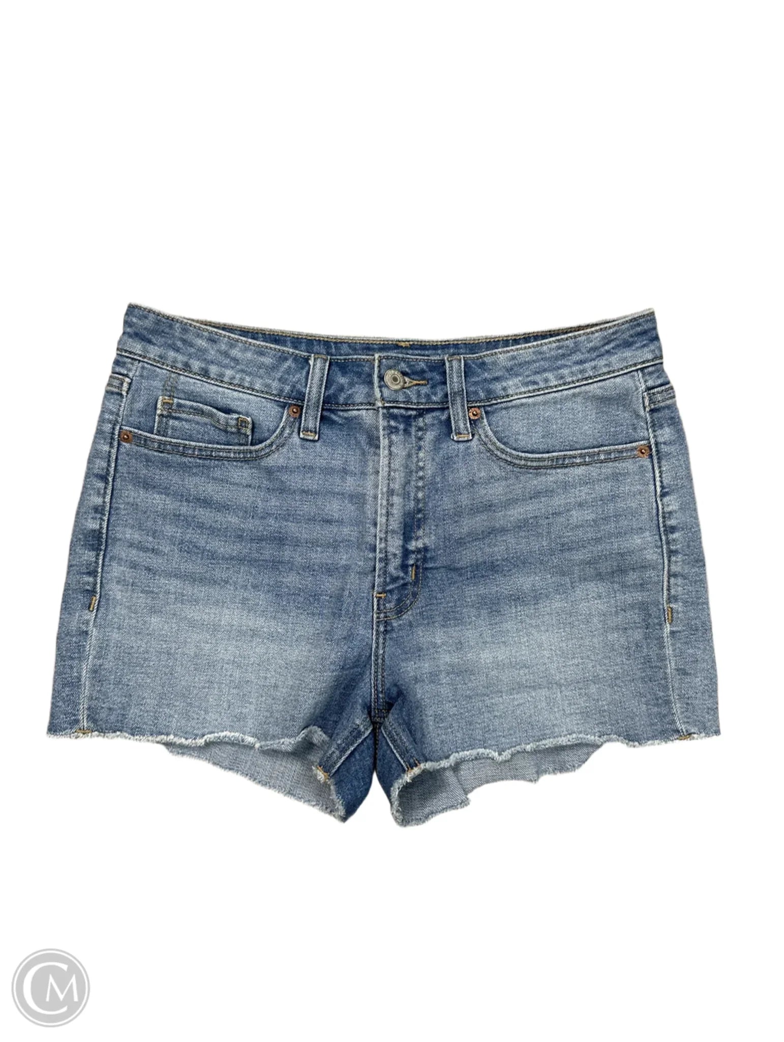 Stylish Men's Cargo PantsShorts By Old Navy In Blue Denim, Size: M