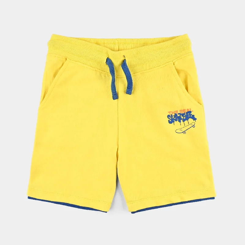 Men's Casual Pants for Everyday WearBoys Jersey/Terry Short Real Skater-Yellow