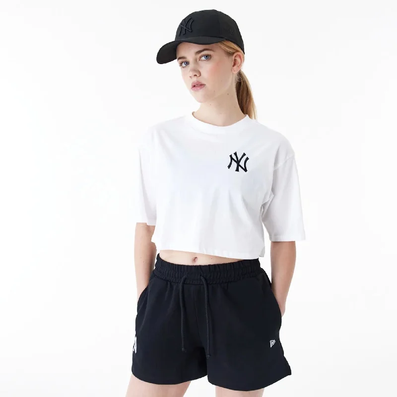 Men's Casual Shirts for Everyday WearNew York Yankees Womens MLB Lifestyle White Crop T-Shirt