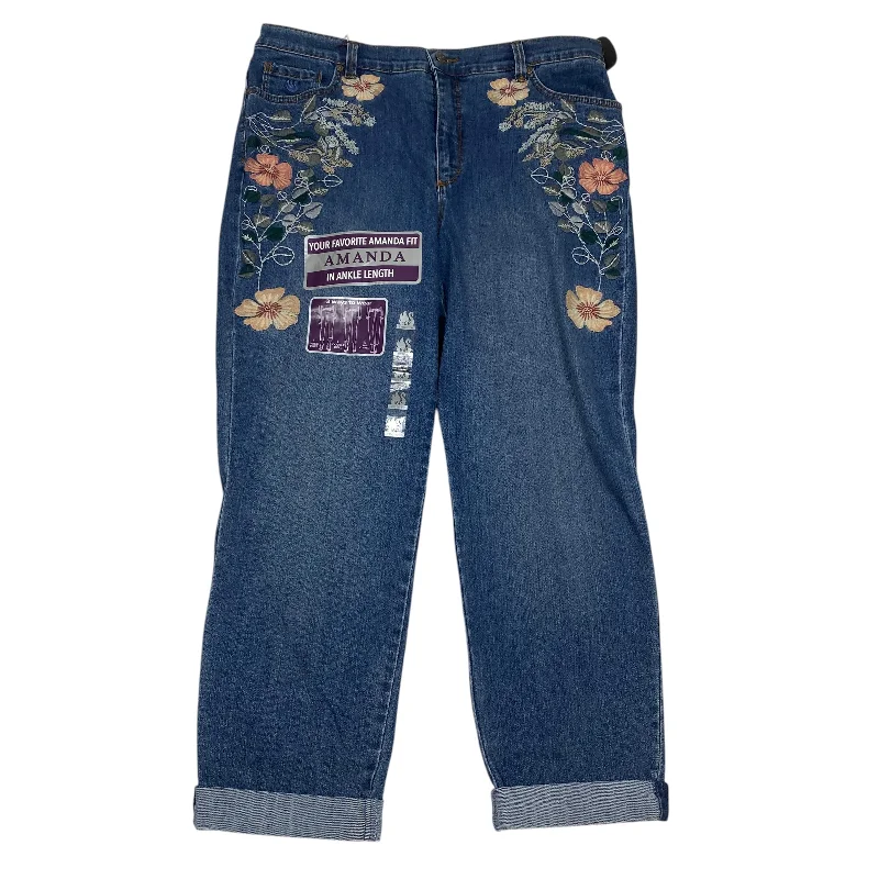 Boys' Snapback CapsJeans Straight By Gloria Vanderbilt In Blue Denim, Size: 16
