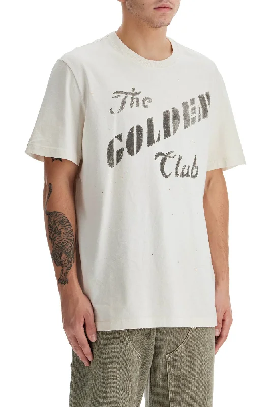 Men's Shirts with Appliquéd SleevesGolden Goose Printed T-Shirt