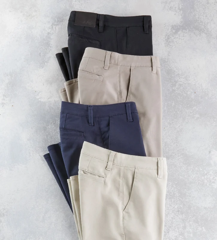 Men's Pants with Faux Leather Patches34 Heritage Performance Flat Front Pants
