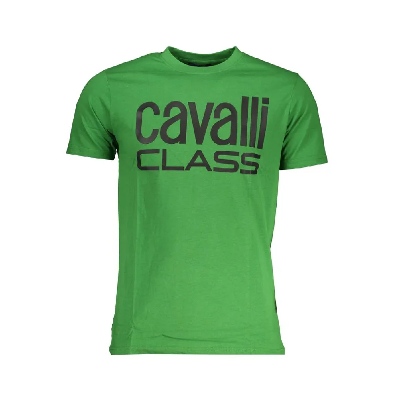 Men's Shirts with Short PlacketsCavalli Class  Cotton Men's T-Shirt