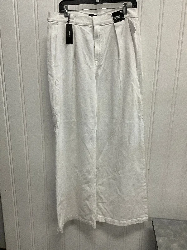 Customized Baseball CapsJeans Wide Leg By Express In White, Size:12
