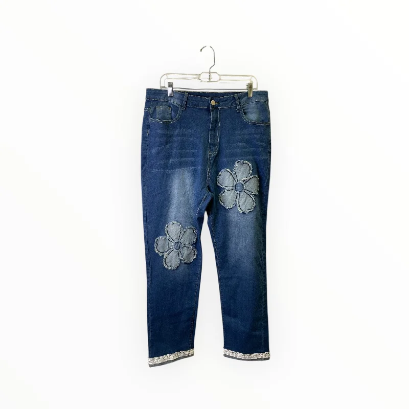 Women's Bucket HatsJeans Straight By Cme In Blue Denim, Size:20