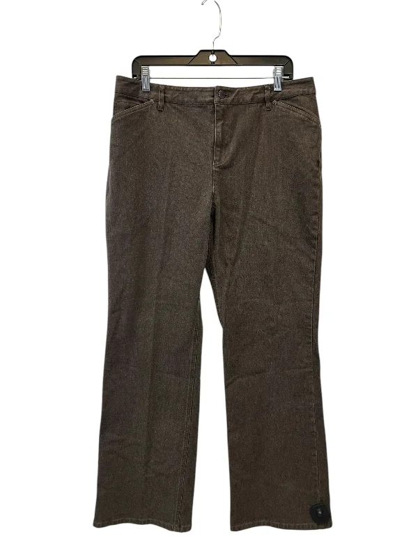 Wide-Brimmed Sun HatsJeans Boot Cut By J. Jill In Brown, Size: 14
