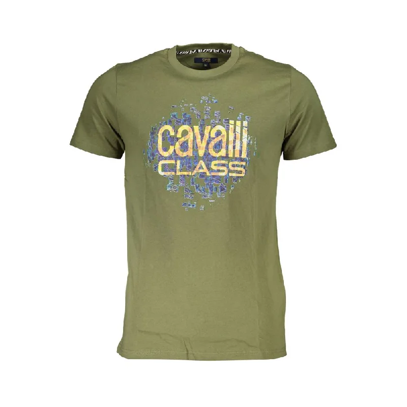 Men's Shirts with Appliqué DetailsCavalli Class  Cotton Men's T-Shirt