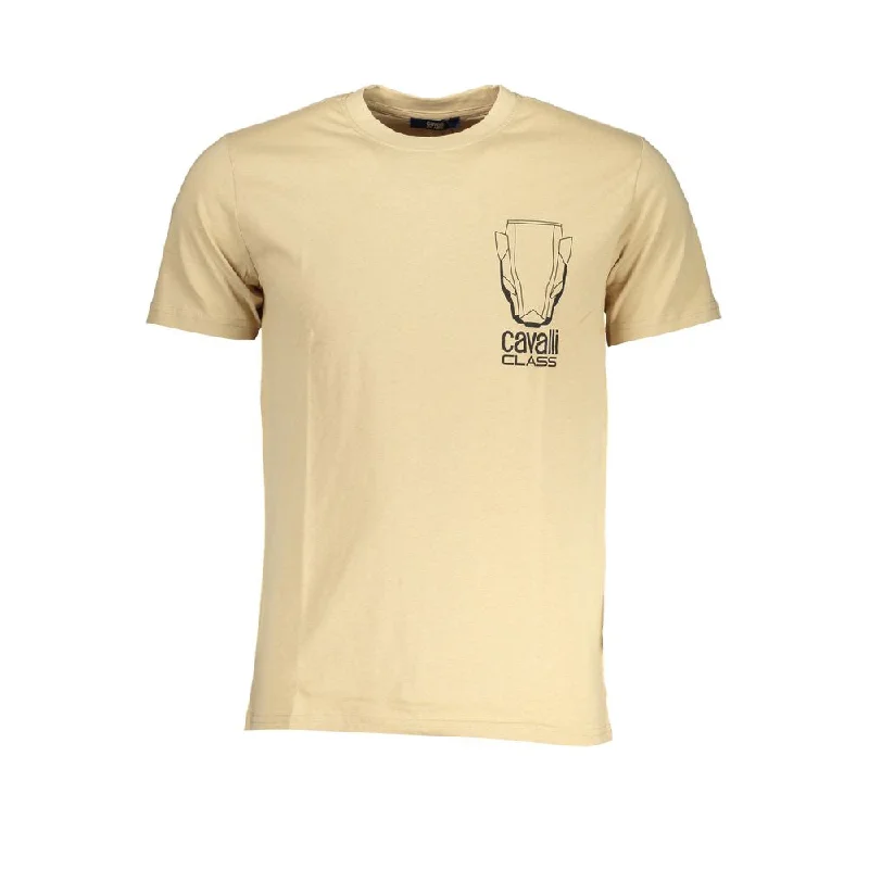 Men's Shirts with Single-Breasted DesignsCavalli Class  Cotton Men's T-Shirt