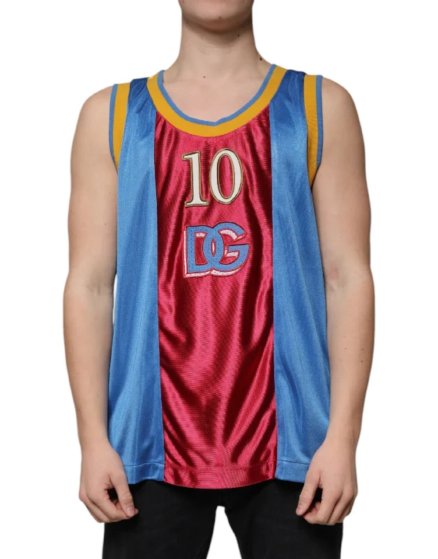 Men's Shirts with Floral PrintsDolce & Gabbana multi Jersey Tank Sleeveless Men's T-shirt