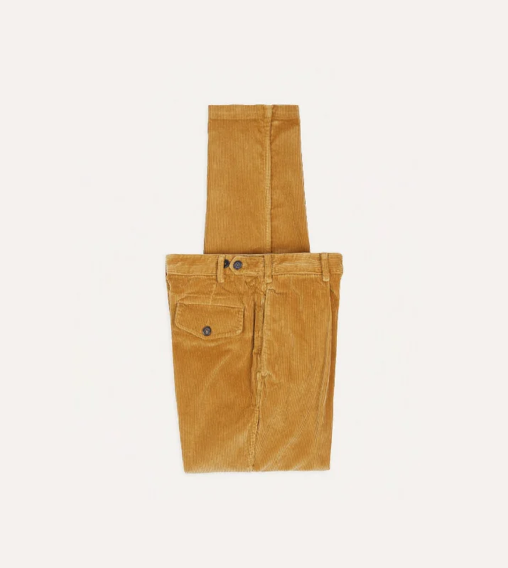 Men's Tapered Pants for a Slimming EffectCorn Cotton Corduroy Games Trousers