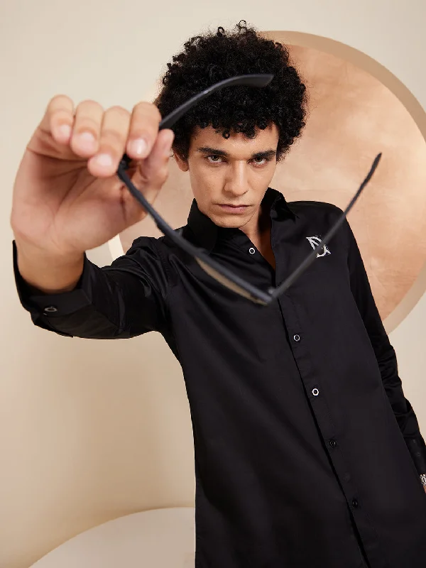 Men's Machine-Washable Shirts for ConvenienceDENNISON Smart Opaque Cotton Casual Shirt