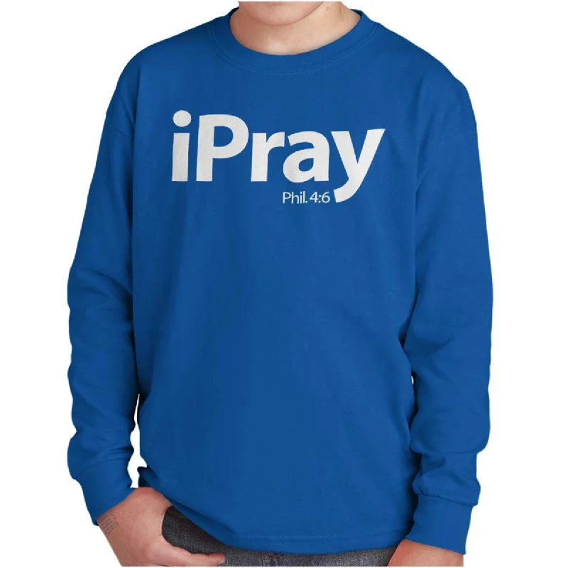 Men's Dressy Button-Down Shirts for Formal OccasionsI Pray Philippians Youth Long Sleeve T Shirt