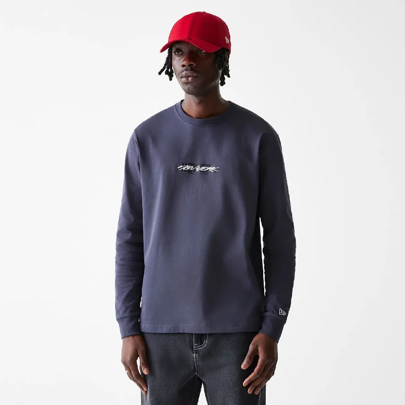 Men's Shirts for BoatingOde To NY Dark Grey Long Sleeve T-Shirt