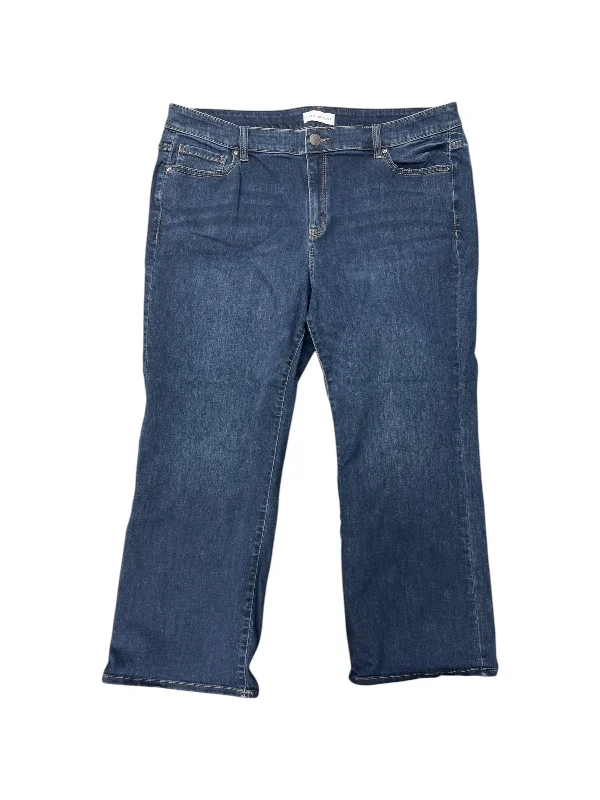 Bright Straw HatsJeans Wide Leg By Lane Bryant In Blue Denim, Size: 22