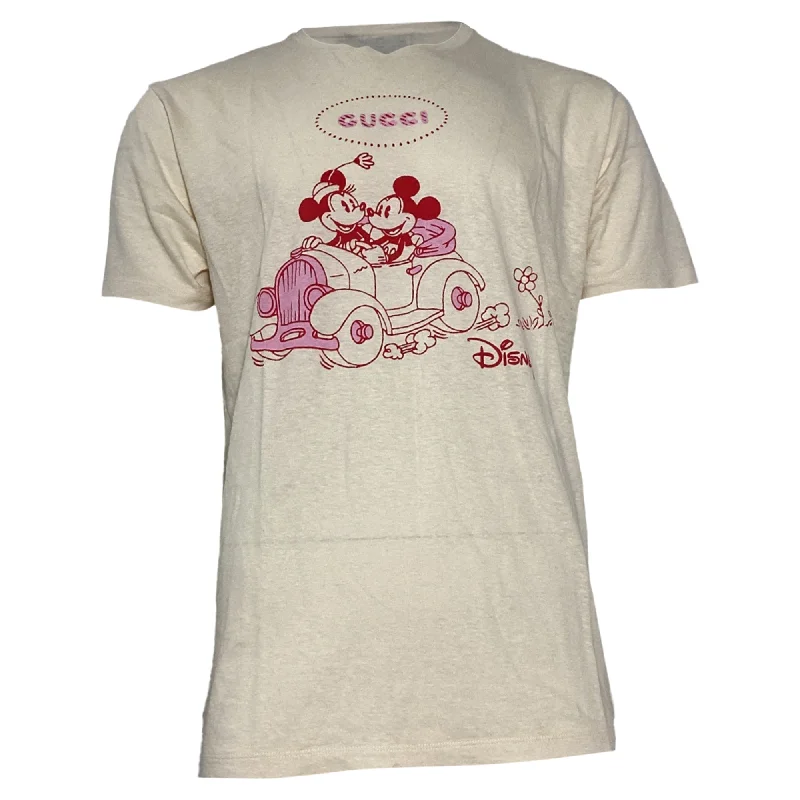 Men's Shirts with Antimicrobial TreatmentGucci x Disney Mickey Mouse T-Shirt in Cream Cotton
