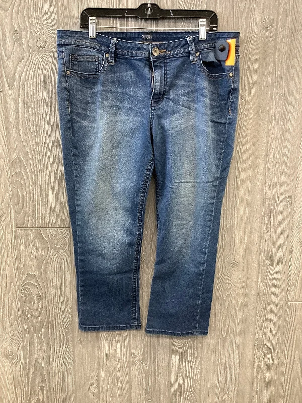 Designer Fedora HatsJeans Skinny By Ana In Blue Denim, Size: 16