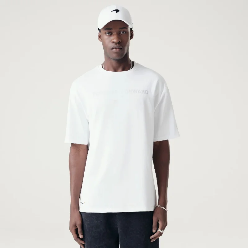 Men's Shirts with Graphic SleevesMcLaren Racing Washed Pack White Oversized T-Shirt