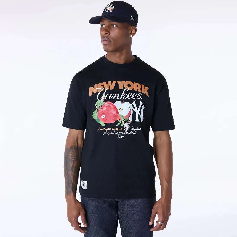 Comfortable Men's Polo ShirtsNew York Yankees MLB Fruit Black T-Shirt