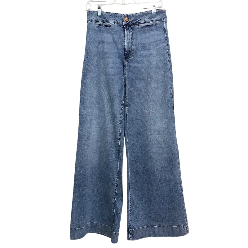 Women's Beanie CapsJeans Wide Leg By Lc Lauren Conrad In Blue Denim, Size:8