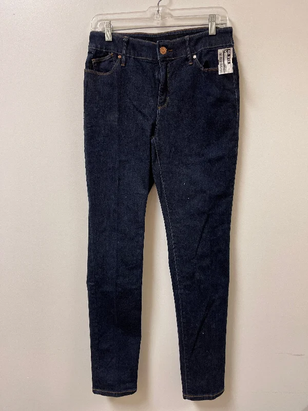 Retro Baseball CapsJeans Skinny By Chicos In Blue Denim, Size: 4