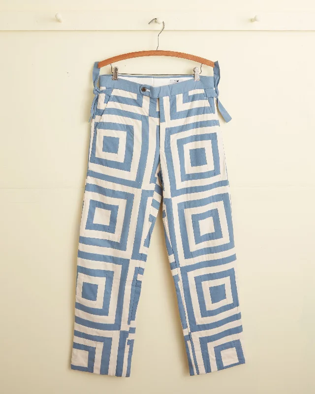Men's Pants with Button-CuffsWhite House Steps Quilt Trousers