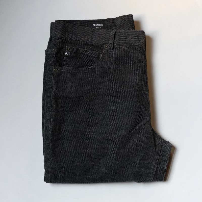 Men's Corduroy Pants for FallStretch Cords - Black