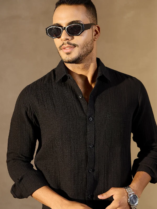 Casual Men's Button-Down ShirtsMuslin Double Gauze Resort Shirt