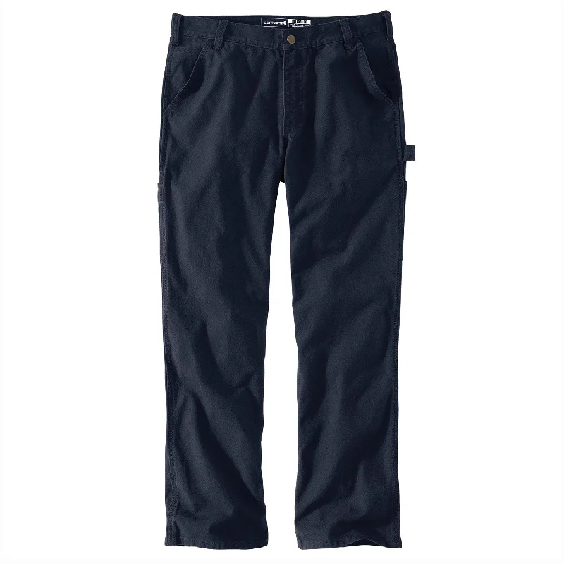 Men's Pants with Elastic CuffsCarhartt Men's Rugged Flex® Relaxed Fit Duck Dungaree_Navy