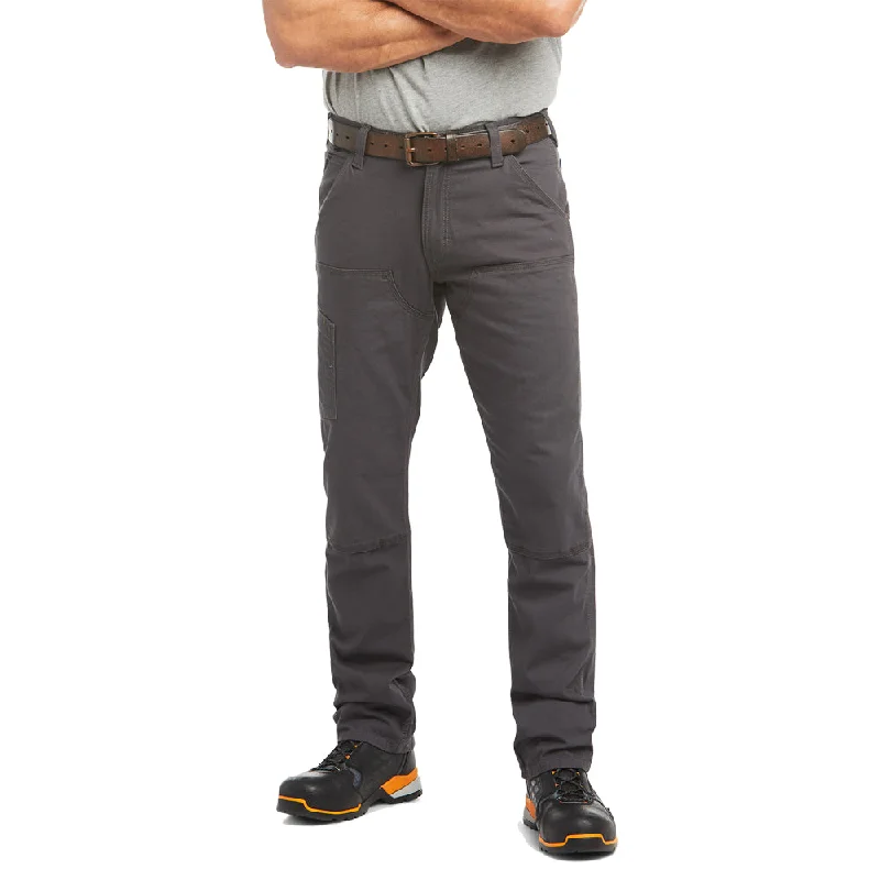 Men's Solid-Colored Pants for VersatilityAriat Men's Rebar M4 DuraStretch Made Tough Double-Front Straight Leg Pant