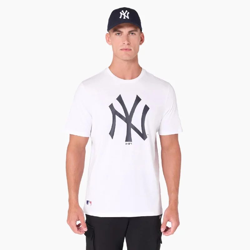 Men's Shirts with Pin CollarsNew York Yankees MLB White T-Shirt