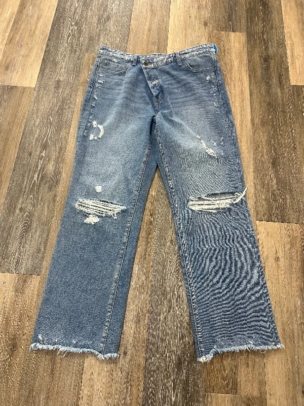 Comfortable Bucket Hats for TravelJeans Straight By Flying Monkey In Blue Denim, Size: 8