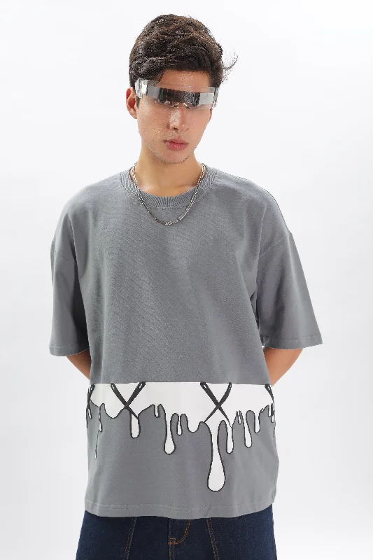 Men's Shirts with Mock NecksIZI Specials: Feel the Drip Tee (Gray)