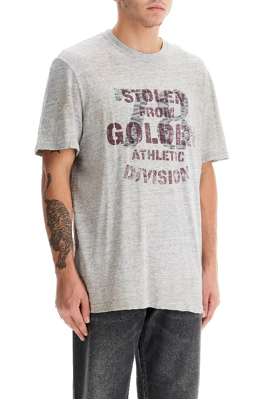 Men's Flowy Shirts for a Relaxed LookGolden Goose Vintage Print T-Shirt