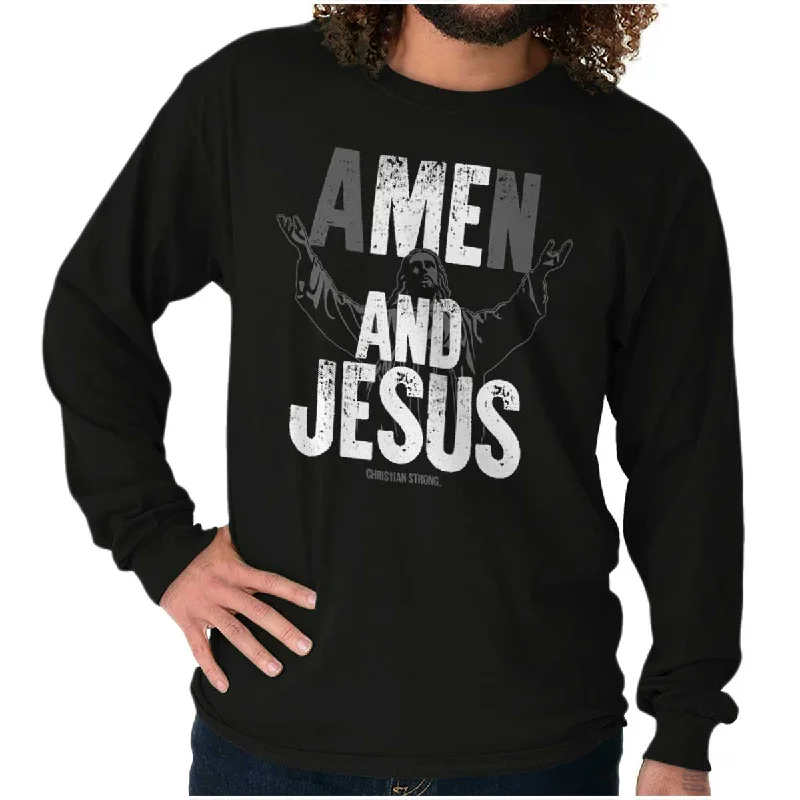 Men's Casual Friday Shirts for Relaxed Office DaysMe and Jesus Long Sleeve T Shirt
