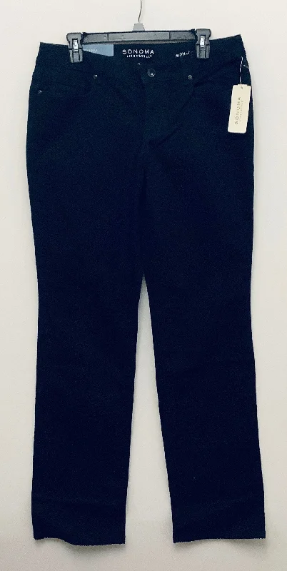 Warm Woolen HatsJeans Boot Cut By Sonoma In Black Denim, Size: 10