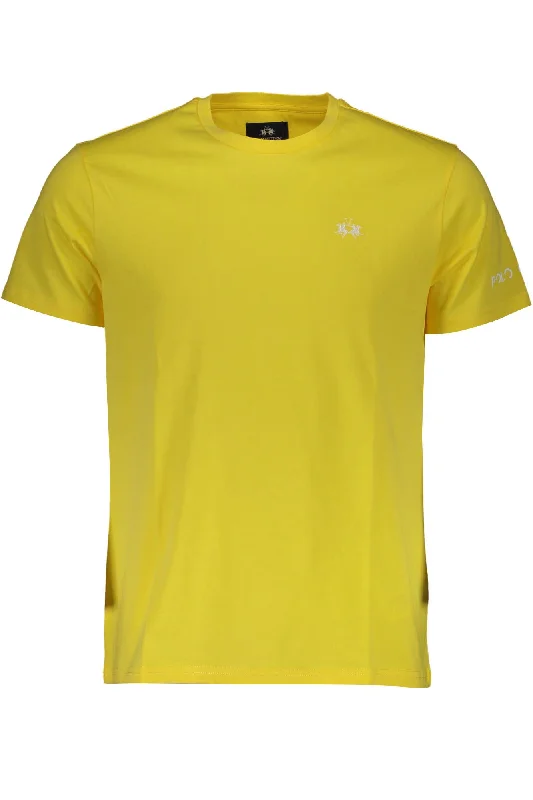 Elegant Men's Dress ShirtsLa Martina Sun-Kissed Elegance Cotton Men's Tee