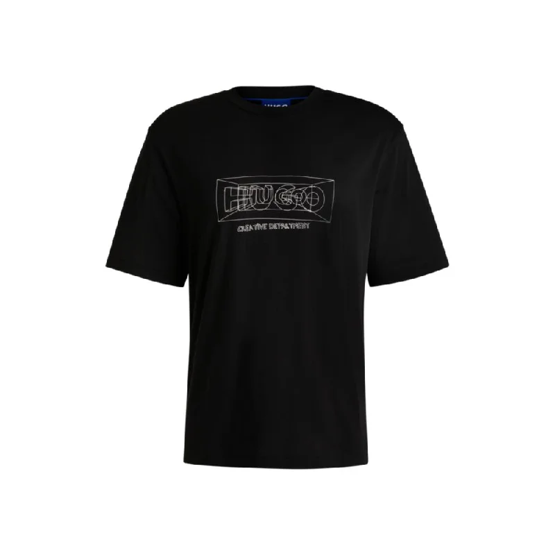 Men's Shirts with Embellished SleevesRegular-fit T-shirt in cotton with graphic logos