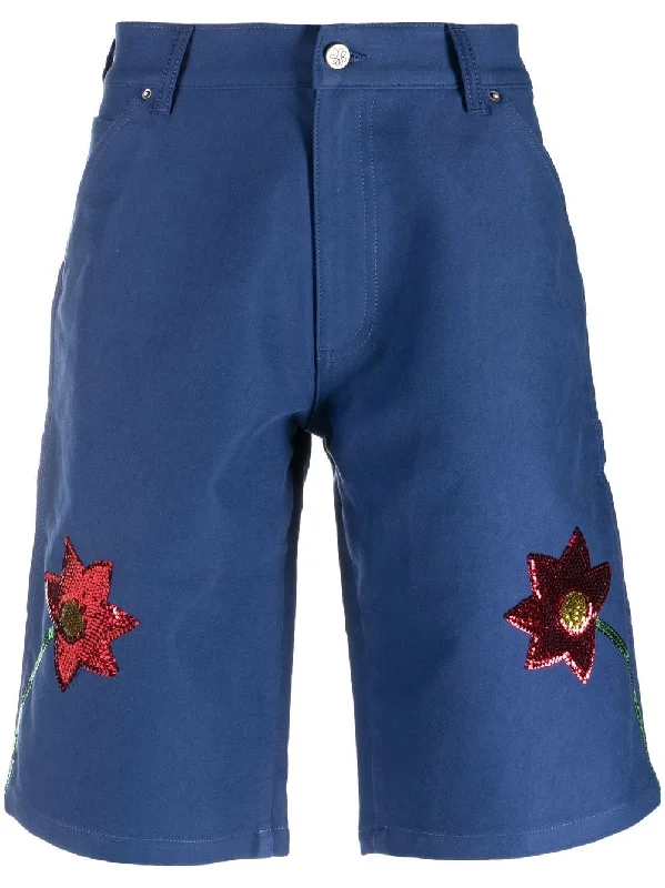 Men's Yoga Pants for FlexibilitySky High Farm Workwear Men's Shorts blue