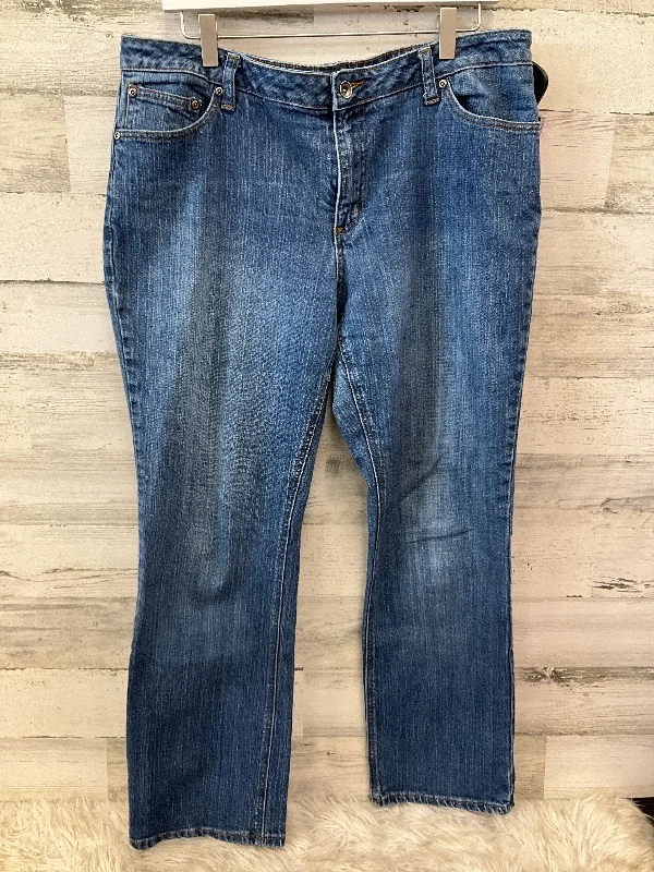 Modern BeaniesJeans Straight By St Johns Bay In Blue Denim, Size: 16