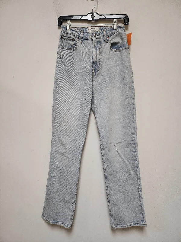 Affordable Winter HatsJeans Straight By Abercrombie And Fitch In Blue Denim, Size: 2