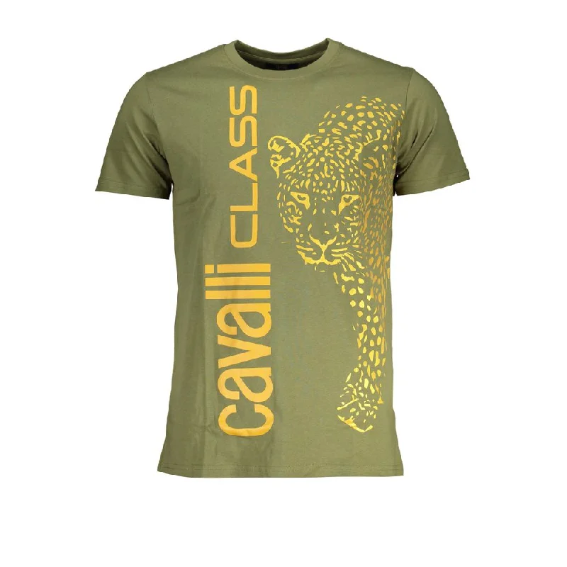 Men's Shirts with Full PlacketsCavalli Class  Cotton Men's T-Shirt