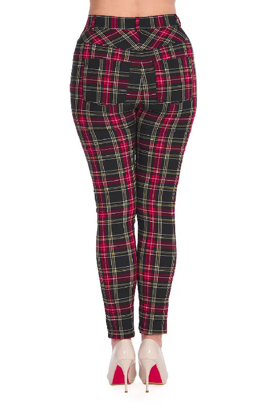 Men's Pants with Contrast Fabric PanelsPower Trousers