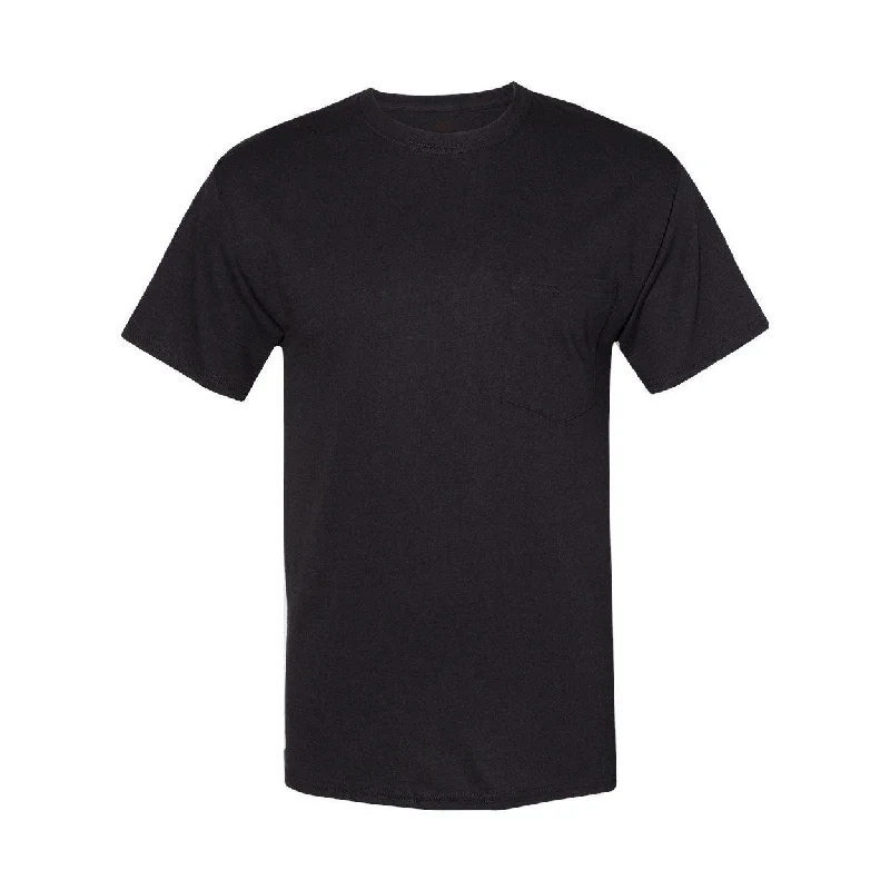 Men's Shirts with Hook-and-Loop ClosuresHanes Workwear Pocket T-Shirt