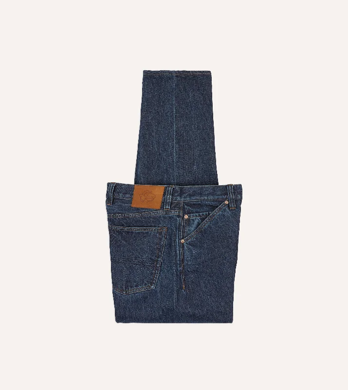 Men's Bike Shorts for CyclingStone Wash 13.2oz Seamless Denim Five-Pocket Jeans
