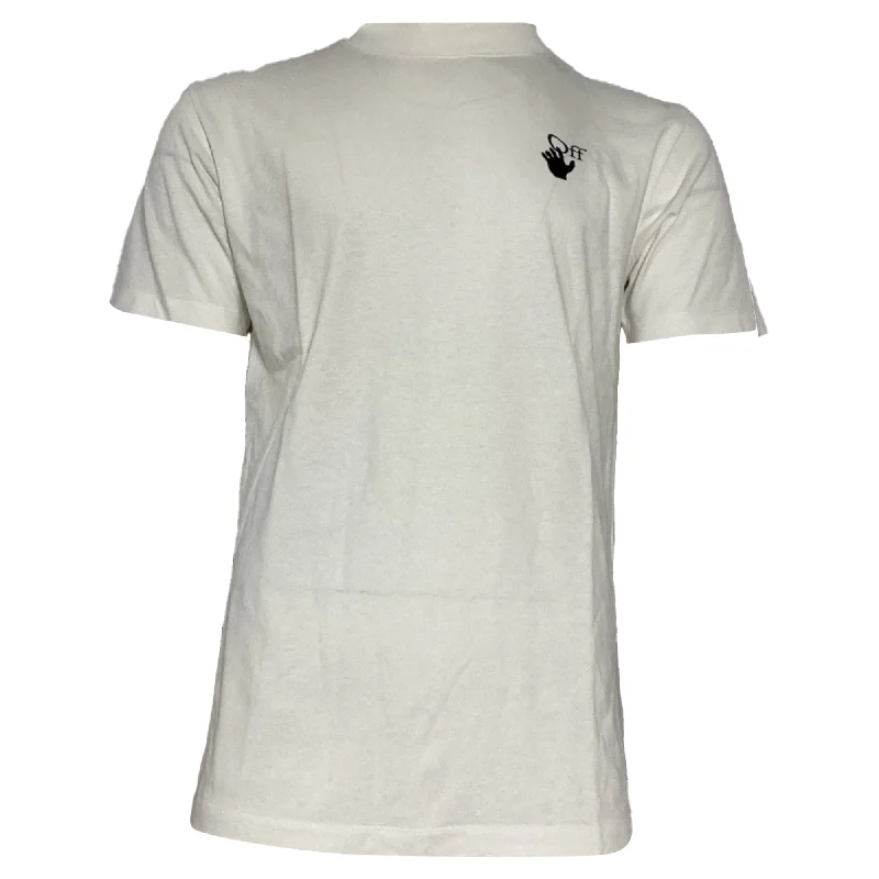Men's Shirts with Wrinkle-Resistant FabricOff-White Back Marker Arrow T-Shirt in White Cotton