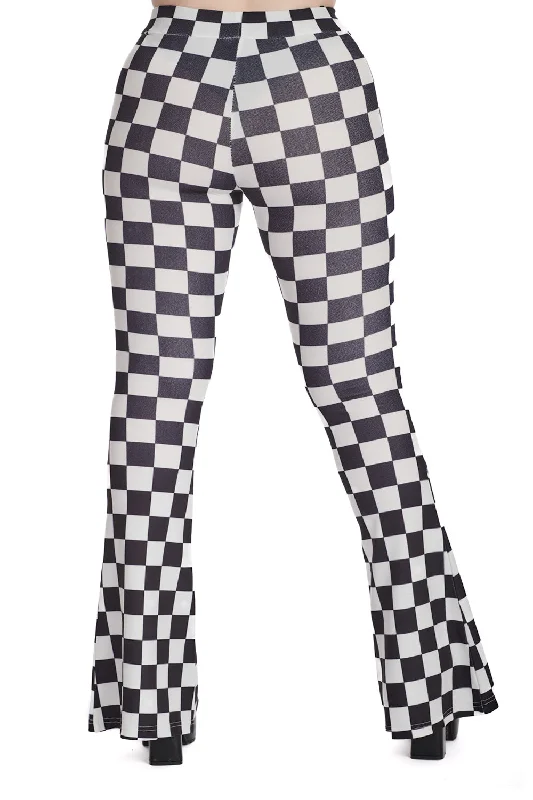 Men's Pants with Side PocketsGrunge Galaxy Flare Trousers