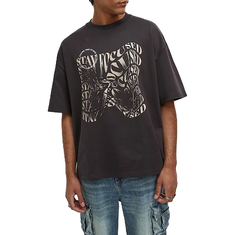 Men's Shirts with Drawstring WaistbandsMens Graphic Cotton Graphic T-Shirt