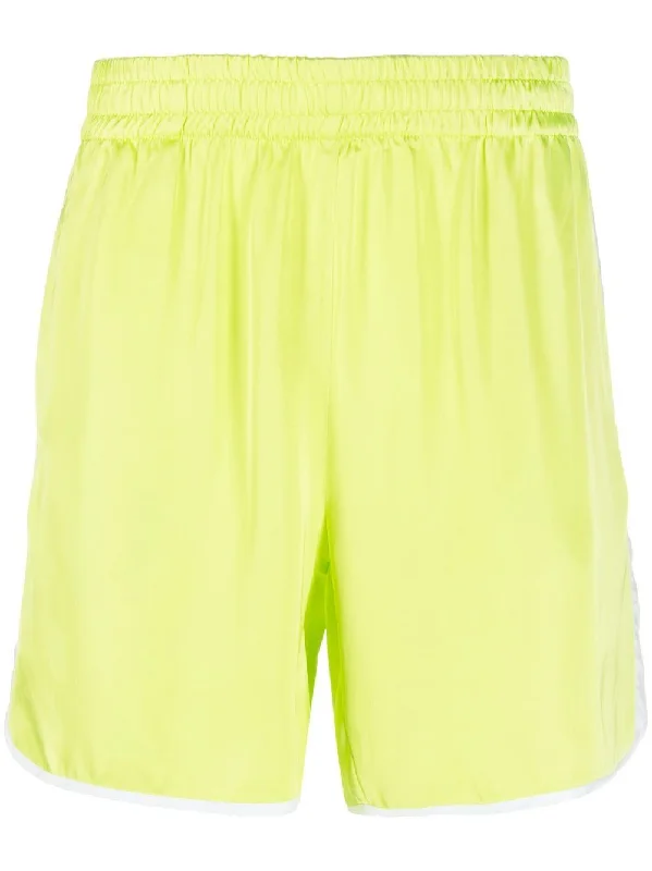 Men's Pants with Contrast Fabric Panelsblue Sky Inn Men's Shorts