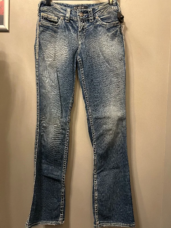 Relaxed Beanie HatsJeans Boot Cut By Silver In Blue Denim, Size: 6