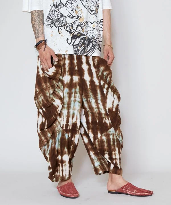 Men's Pants with Shallow PocketsTie Dye Harem Pants
